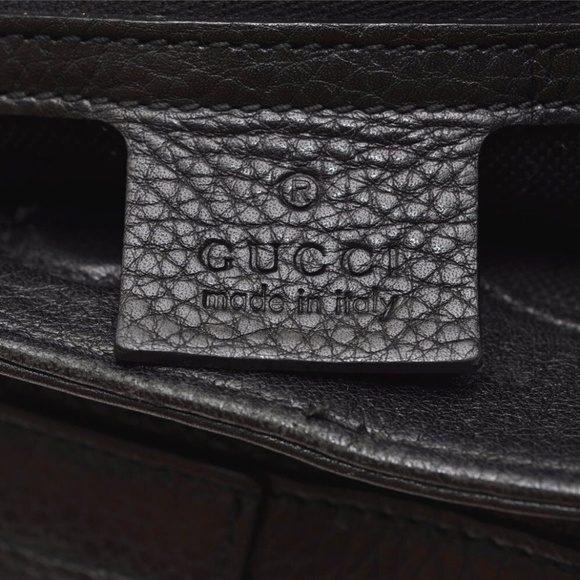 Gucci Bamboo Shopper Leather Tote with crossbody - Picture 5 of 16